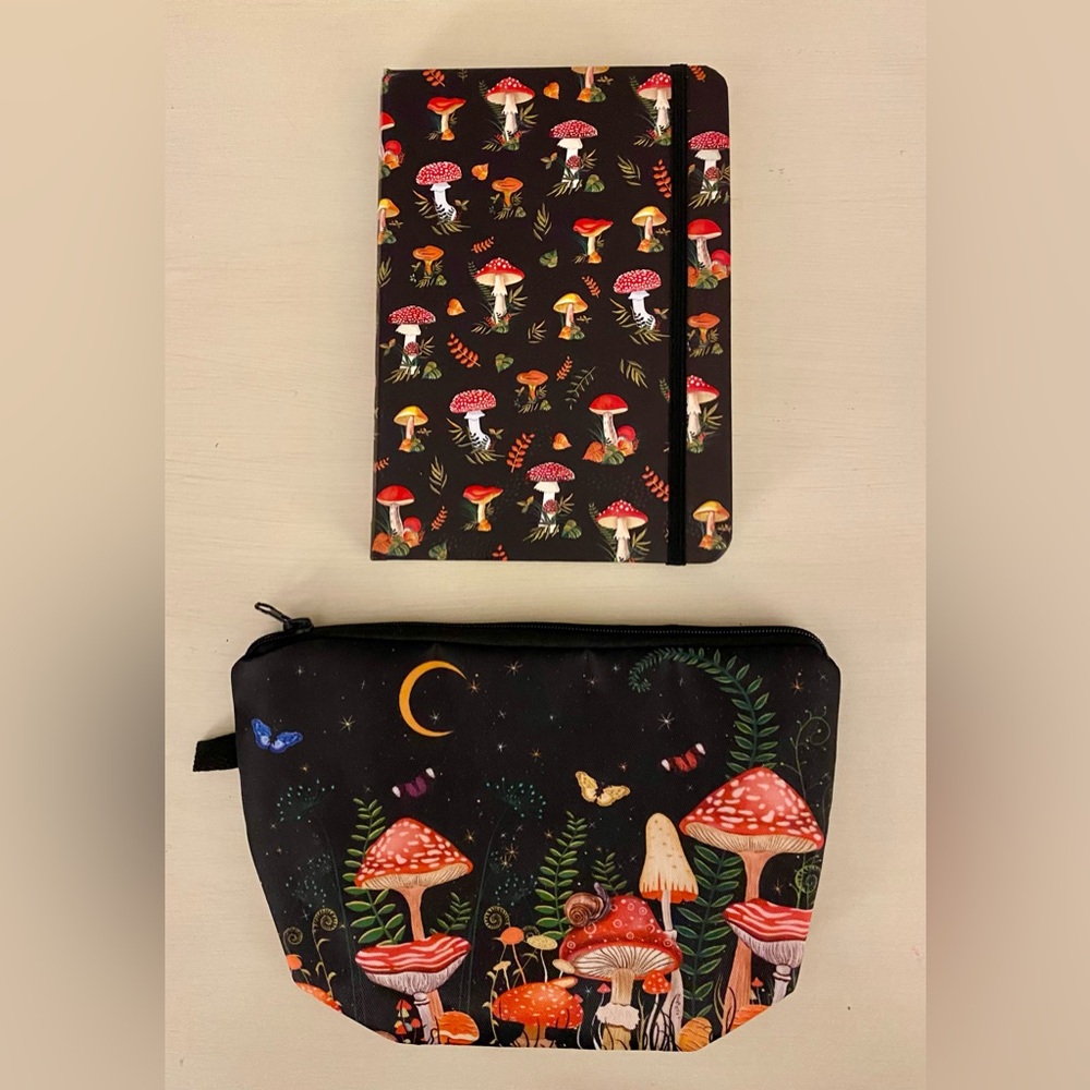 NWT Cosmetic Bag and Journal Set